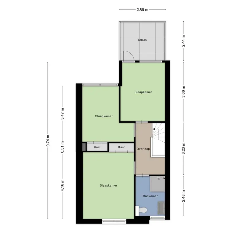 Plattegrond 3 van Beverwijkerstraatweg 14