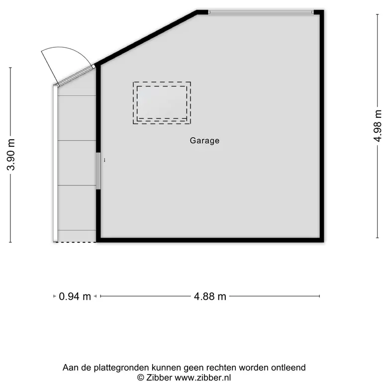 Plattegrond 5 van Van Hoockerkenstraat 3