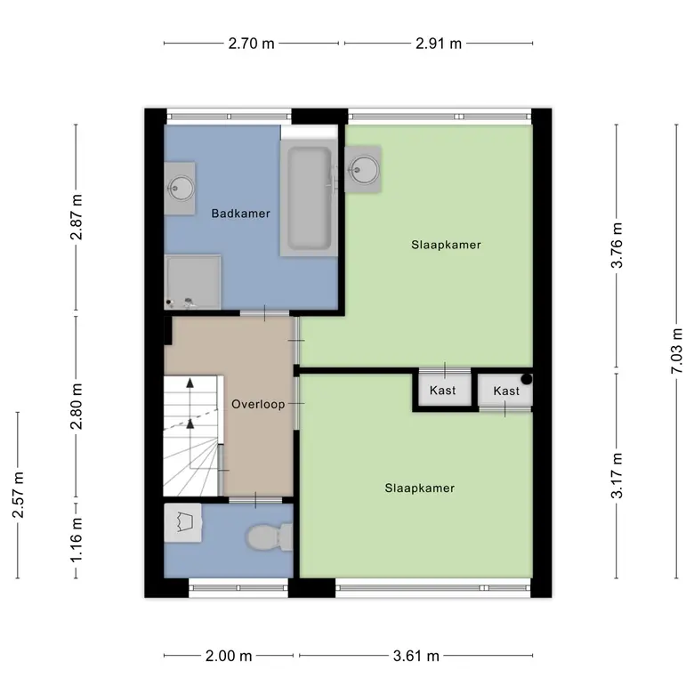 Plattegrond 3 van J.J. van Nesstraat 1
