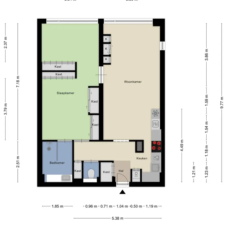 Plattegrond 1 van Sans Souci 56