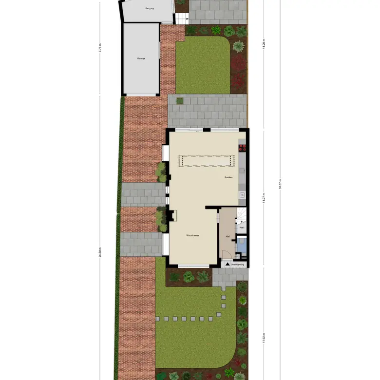 Plattegrond 4 van Van Bergenlaan 12