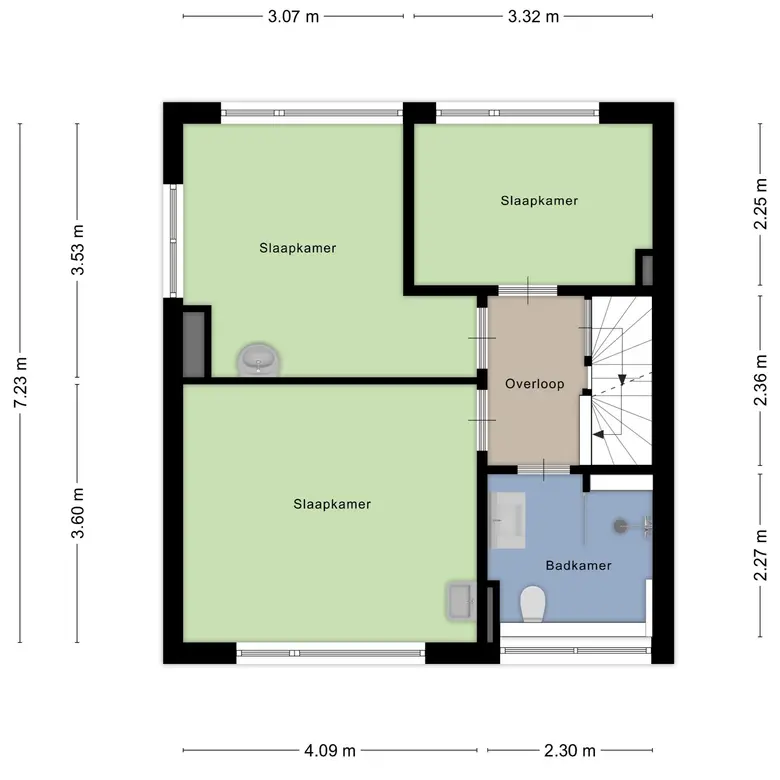 Plattegrond 6 van Van Bergenlaan 12