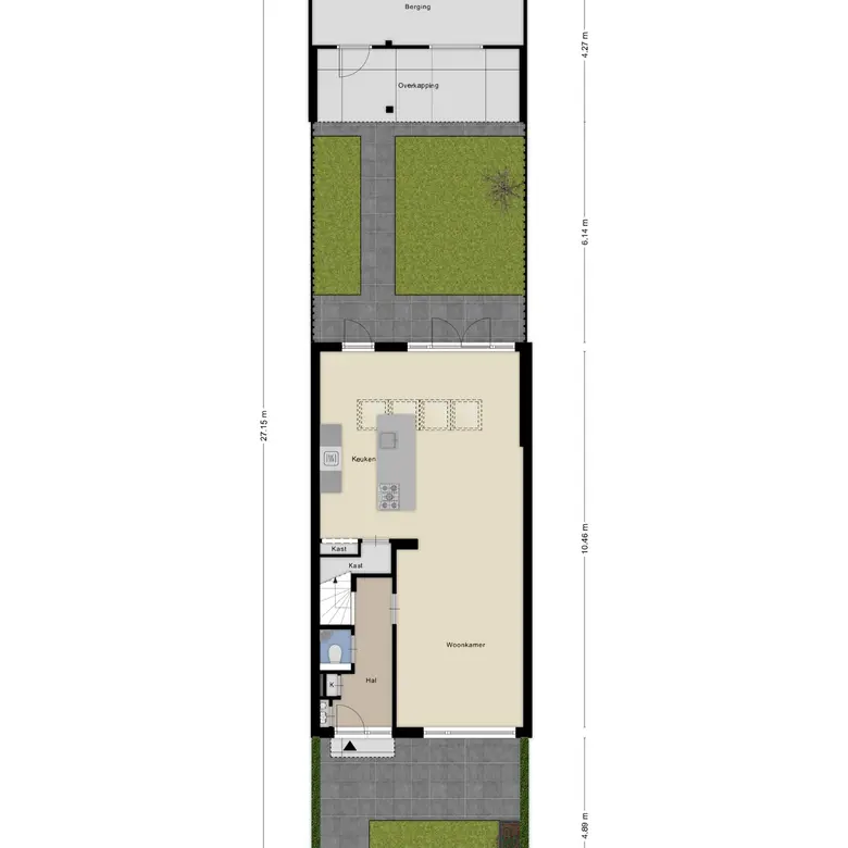 Plattegrond 1 van Nansenlaan 17