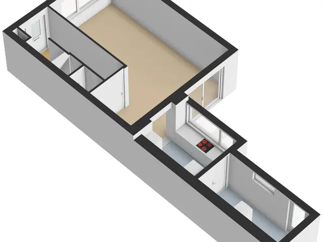 Plattegrond van De Hoogstraat 4