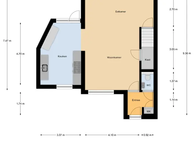 Plattegrond van Thorbeckeplein 10