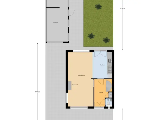 Plattegrond van Clauslaan 5