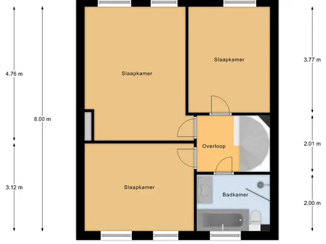 Plattegrond van Clauslaan 5