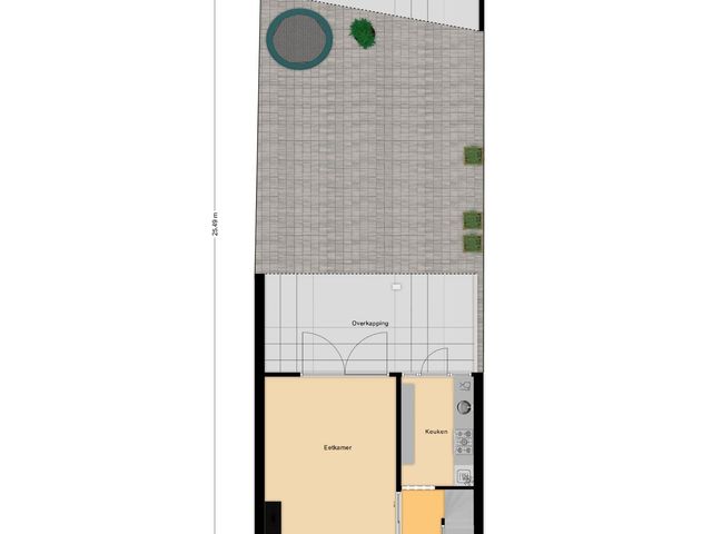 Plattegrond van Van Ruysdaelstraat 12