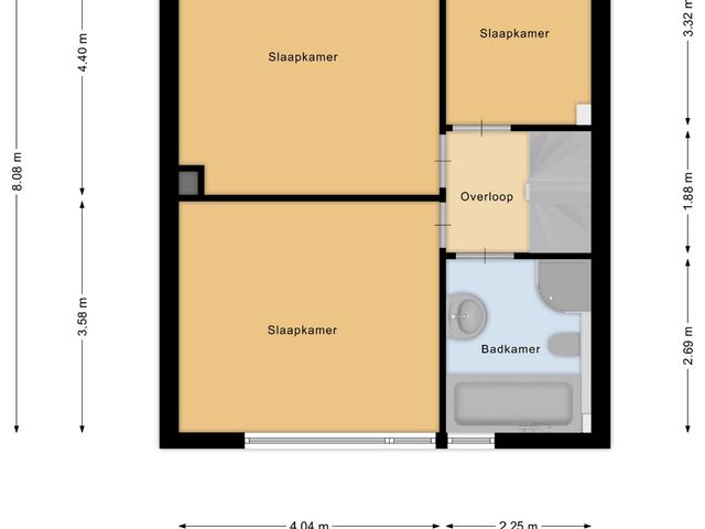 Plattegrond van Van Ruysdaelstraat 12