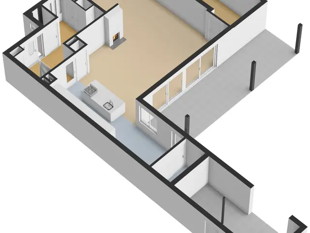 Plattegrond van De Ruyterstraat 22