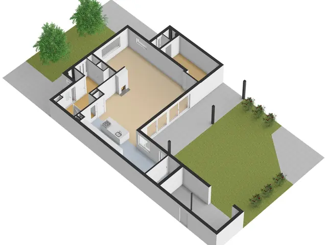 Plattegrond van De Ruyterstraat 22