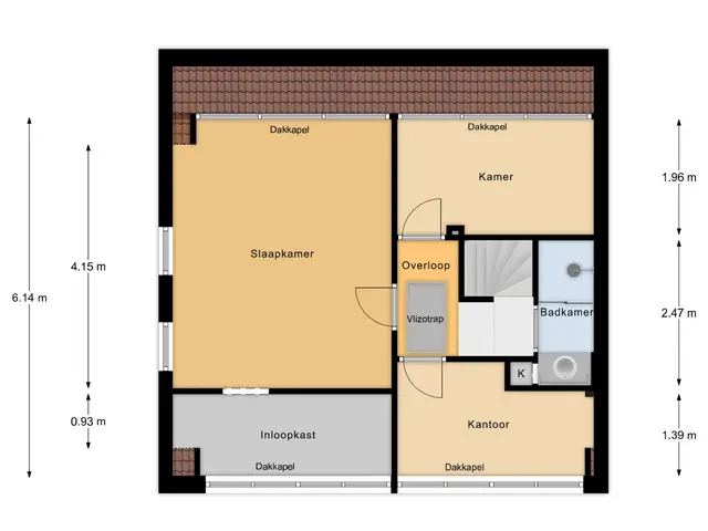 Plattegrond van Burgemeester van de Heijdenstraat 39