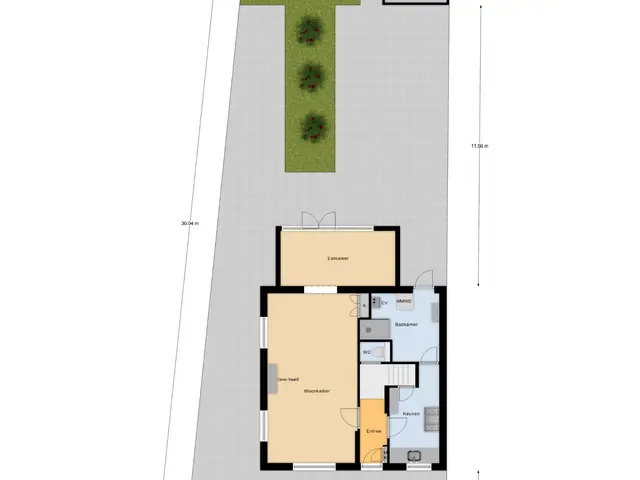 Plattegrond van Burgemeester van de Heijdenstraat 39