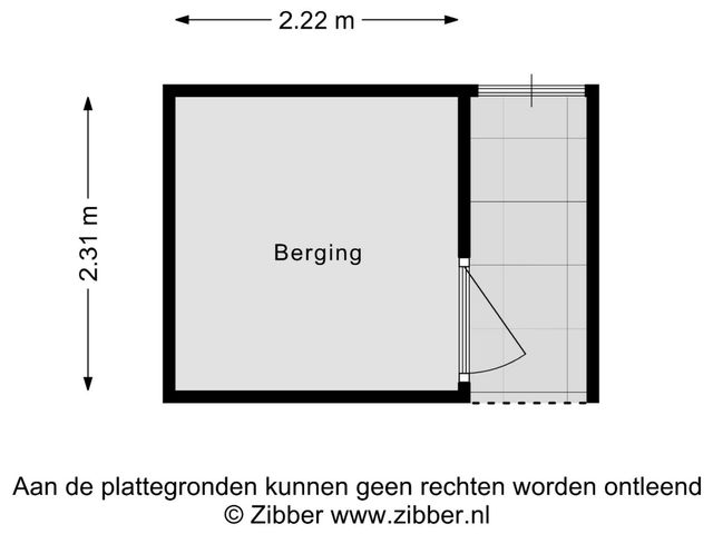 Plattegrond van Zustersteeg 6