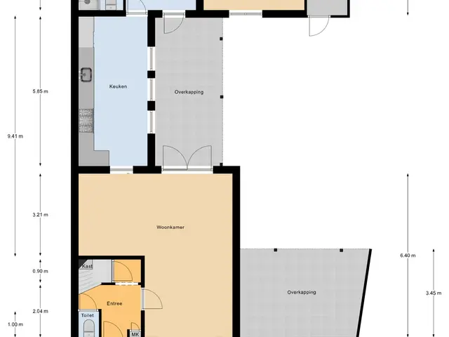Plattegrond van Rembrandtstraat 44