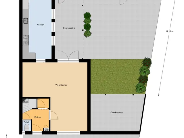 Plattegrond van Rembrandtstraat 44