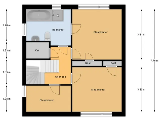 Plattegrond van Verdilaan 13