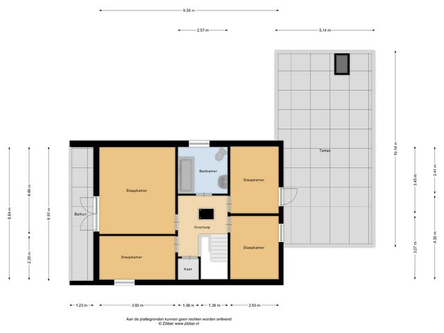 Plattegrond van Nieuwkuijksestraat 114