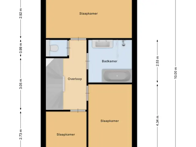 Plattegrond van Hollandlaan 54