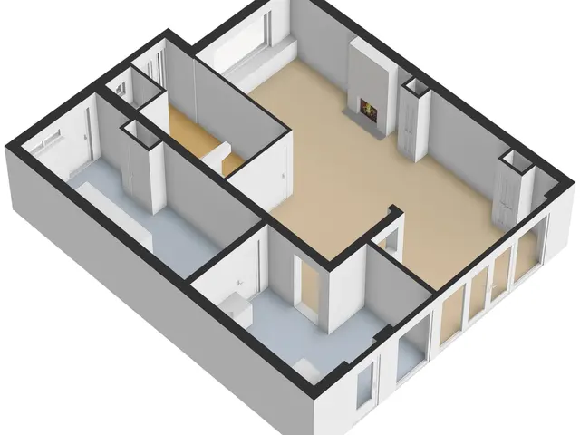 Plattegrond van Trompstraat 21