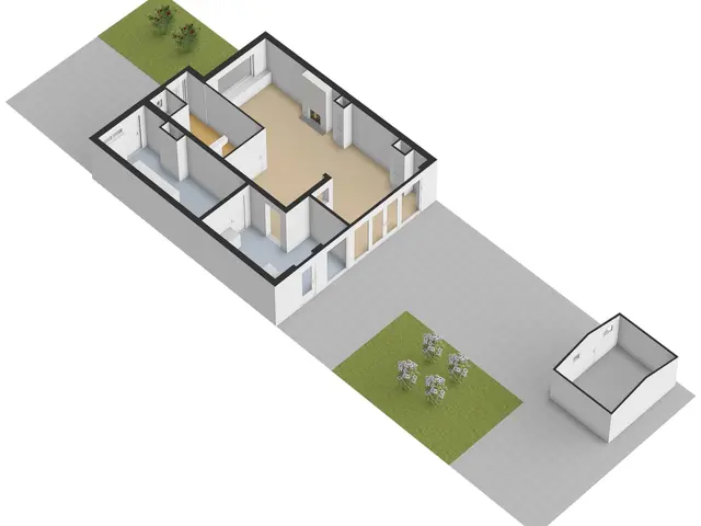 Plattegrond van Trompstraat 21