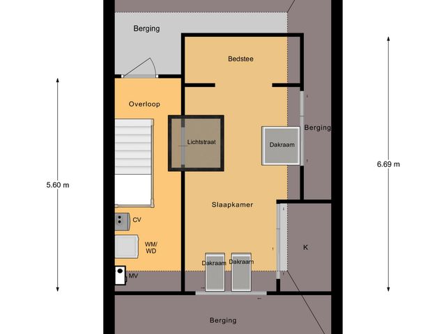 Plattegrond van Soedanlaan 6