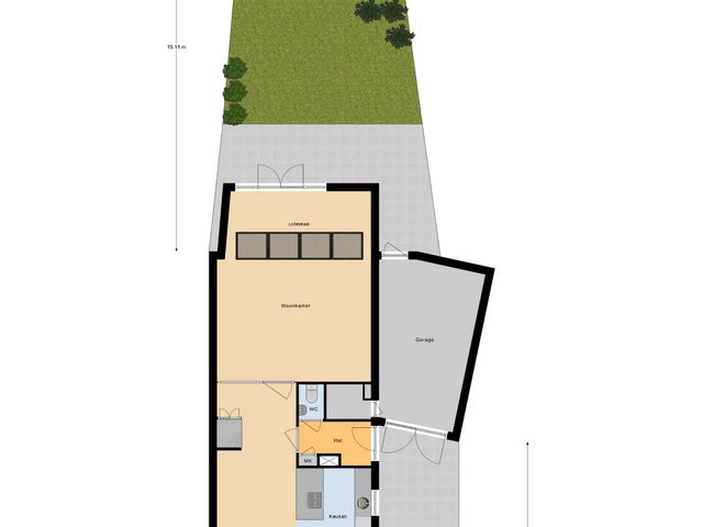 Plattegrond van Soedanlaan 6