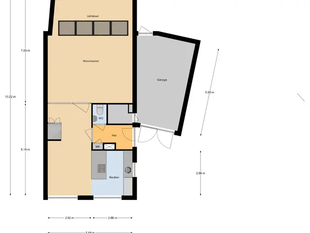 Plattegrond van Soedanlaan 6