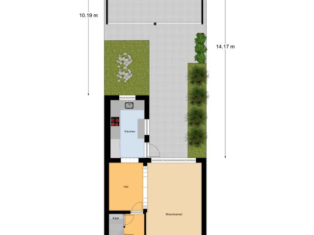 Plattegrond van Tullensstraat 31