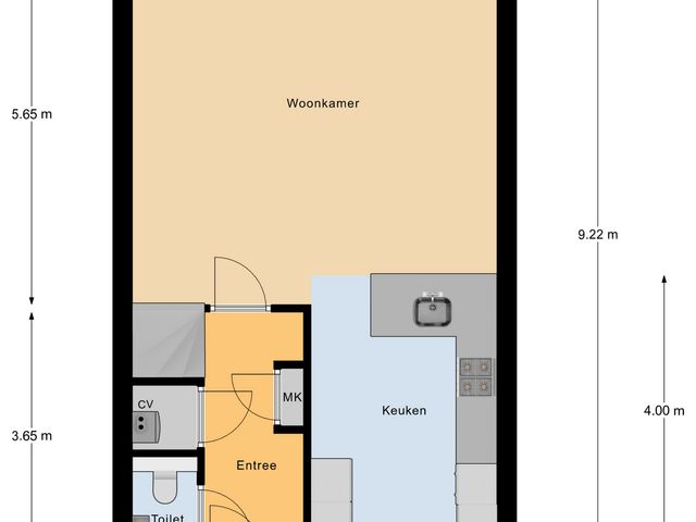 Plattegrond van Binnenhof 7