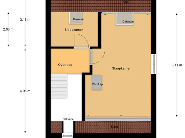 Plattegrond van Torenstraat 145