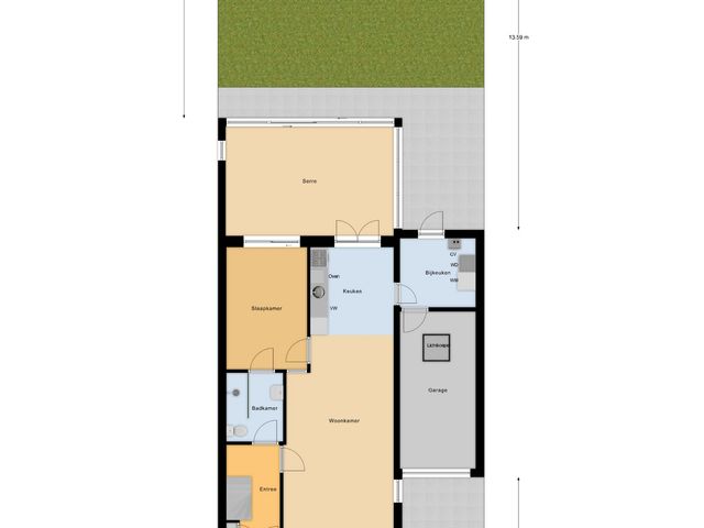 Plattegrond van Torenstraat 145