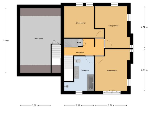 Plattegrond van Ruisvoorn 6