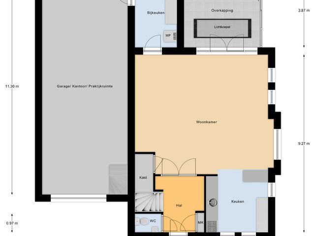 Plattegrond van Ruisvoorn 6