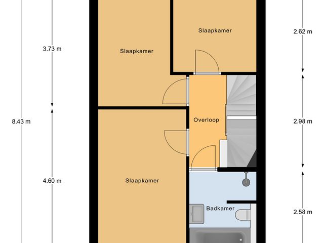Plattegrond van Blauwbleuren 8