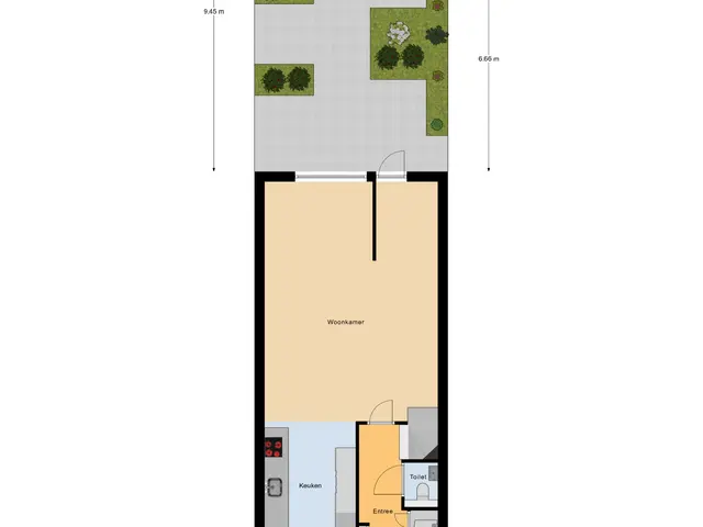 Plattegrond van Blauwbleuren 8