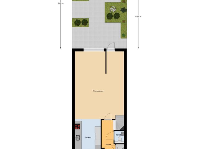 Plattegrond van Blauwbleuren 8