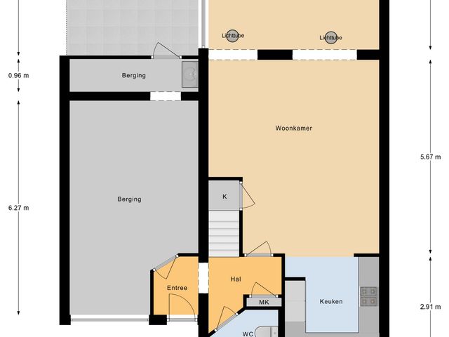 Plattegrond van De Savornin Lohmanlaan 4