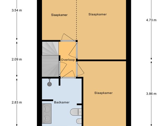Plattegrond van De Savornin Lohmanlaan 4