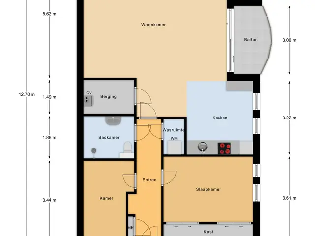 Plattegrond van Marktstaete 101