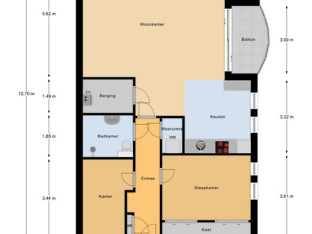 Plattegrond van Marktstaete 101
