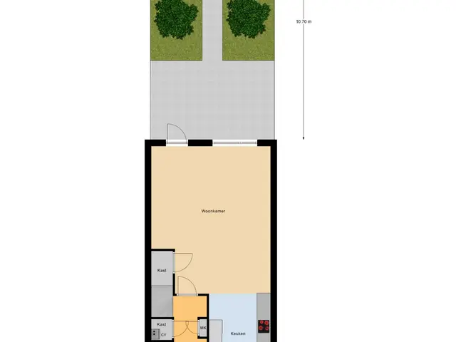 Plattegrond van Binnenhof 3