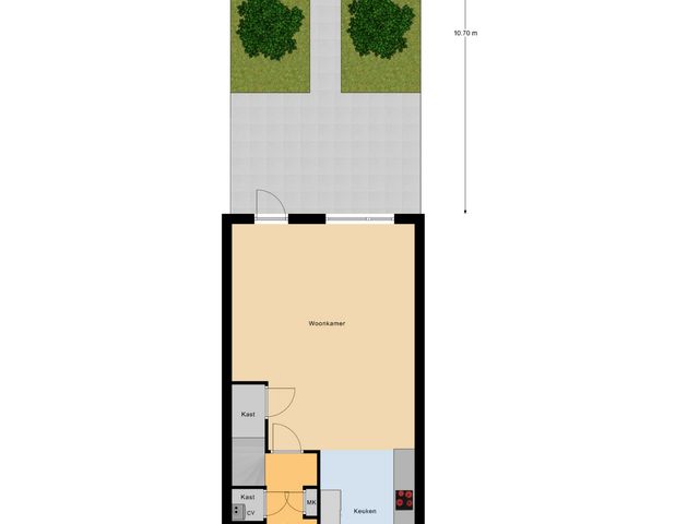Plattegrond van Binnenhof 3