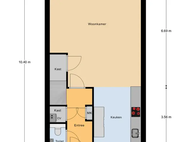 Plattegrond van Binnenhof 3