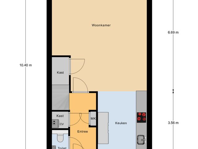Plattegrond van Binnenhof 3