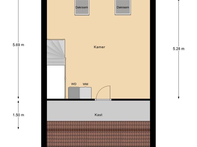 Plattegrond van Binnenhof 3