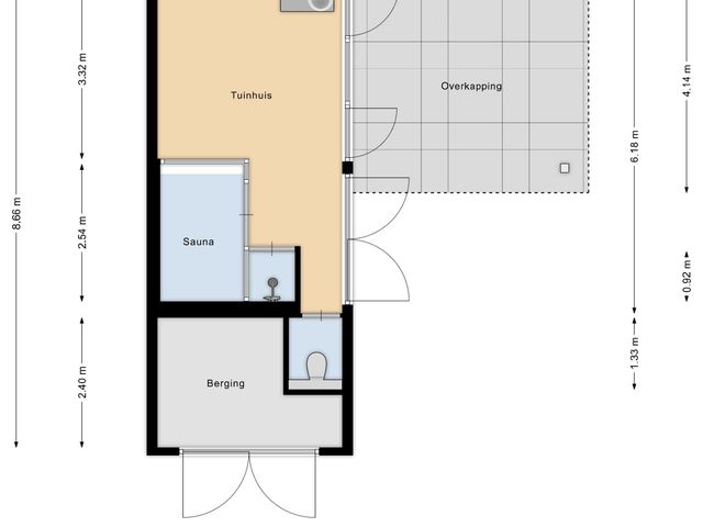 Plattegrond van Hendrik de Jonghstraat 5