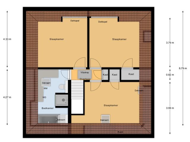 Plattegrond van Burgemeester Buijsstraat 10