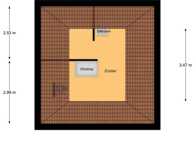 Plattegrond van Burgemeester Buijsstraat 10
