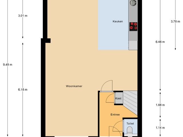 Plattegrond van Irenelaan 30